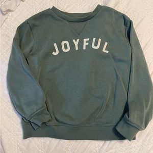 Green toddler crewneck sweatshirt 5t